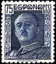 Spain 1946 Franco 75 CTS Blue Edifil 999